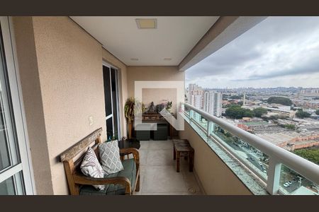 Varanda da Sala de apartamento à venda com 2 quartos, 78m² em Campestre, Santo André