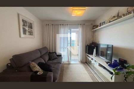 Sala  de apartamento à venda com 2 quartos, 78m² em Campestre, Santo André