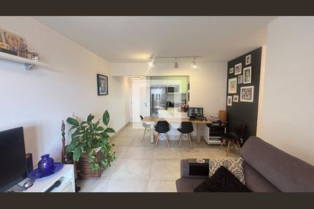 Sala  de apartamento à venda com 2 quartos, 78m² em Campestre, Santo André