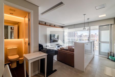 Sala de apartamento à venda com 1 quarto, 58m² em Pinheiros, São Paulo