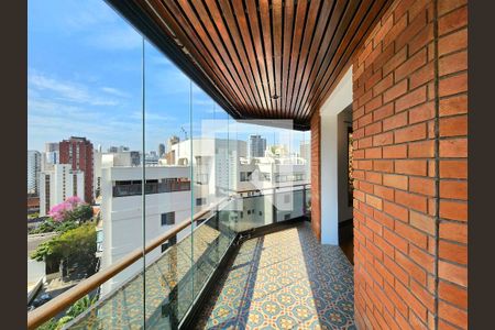 Varanda da Sala de apartamento para alugar com 3 quartos, 204m² em Vila Nova Conceição, São Paulo