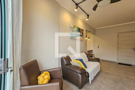 Sala de apartamento para alugar com 2 quartos, 70m² em Vila Julia, Guarujá