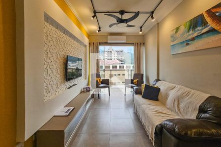 Sala de apartamento para alugar com 2 quartos, 70m² em Vila Julia, Guarujá