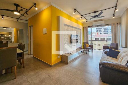 Sala de apartamento para alugar com 2 quartos, 70m² em Vila Julia, Guarujá