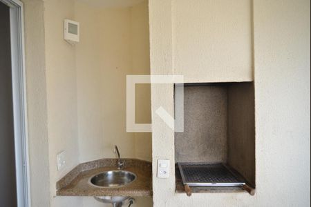 Varanda gourmet de apartamento à venda com 3 quartos, 77m² em Campestre, Santo André