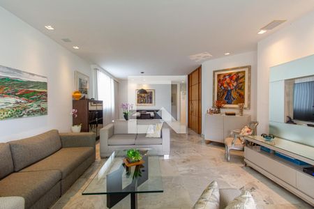 Sala de apartamento à venda com 4 quartos, 212m² em Serra, Belo Horizonte