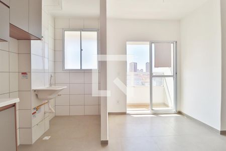 Sala de apartamento para alugar com 2 quartos, 50m² em Gávea, Uberlândia