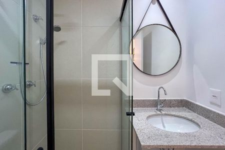 Banheiro de kitnet/studio para alugar com 1 quarto, 28m² em Sacomã, São Paulo