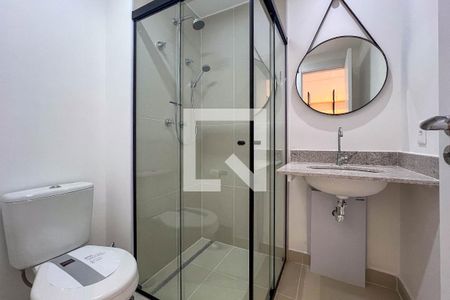 Banheiro de kitnet/studio para alugar com 1 quarto, 28m² em Sacomã, São Paulo