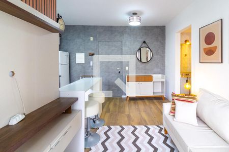 Sala de apartamento para alugar com 1 quarto, 38m² em Cidade Monções, São Paulo