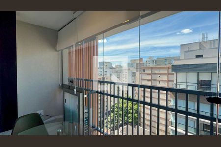 Varanda de kitnet/studio à venda com 1 quarto, 22m² em Paraíso, São Paulo