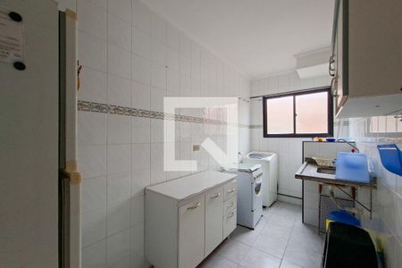 Cozinha de apartamento para alugar com 1 quarto, 45m² em Cidade Ocian, Praia Grande