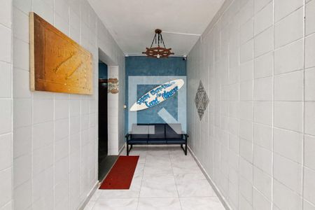 Hall de entrada de apartamento para alugar com 1 quarto, 45m² em Cidade Ocian, Praia Grande