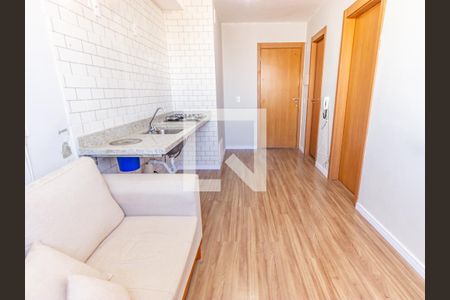 Sala/Cozinha de apartamento para alugar com 1 quarto, 25m² em Belenzinho, São Paulo