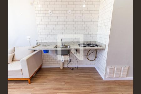 Sala/Cozinha de apartamento para alugar com 1 quarto, 25m² em Belenzinho, São Paulo