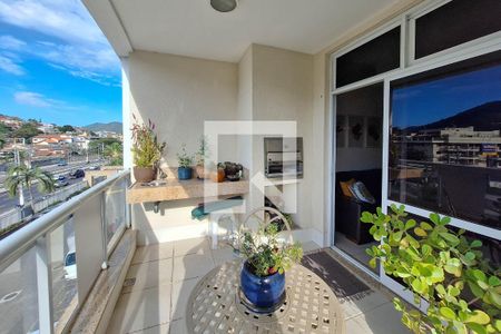 Varanda da Sala de apartamento à venda com 3 quartos, 115m² em Itaipu, Niterói