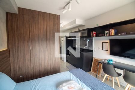 Sala / Quarto - Studio de apartamento à venda com 1 quarto, 25m² em Santo Amaro, São Paulo