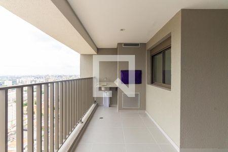Varanda da Sala/Cozinha de apartamento à venda com 2 quartos, 68m² em Tatuapé, São Paulo