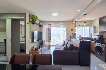 Sala de apartamento à venda com 1 quarto, 42m² em Jardim Olavo Bilac, São Bernardo do Campo