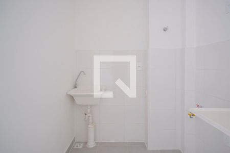 Cozinha e área de serviço de apartamento à venda com 2 quartos, 36m² em Vila Palmares, São Caetano do Sul