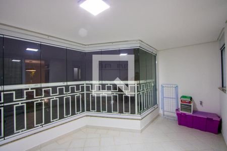 Varanda da sala de apartamento à venda com 3 quartos, 127m² em Centro, Santo André