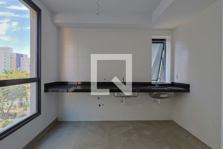 Sala/Cozinha de apartamento à venda com 1 quarto, 38m² em Cidade Nova, Belo Horizonte