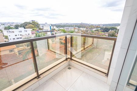 Varanda da Sala de apartamento à venda com 4 quartos, 131m² em Santa Rosa, Belo Horizonte