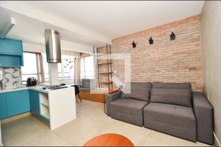 Sala de apartamento para alugar com 1 quarto, 54m² em Lourdes, Belo Horizonte