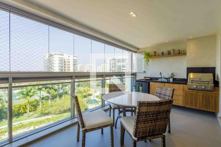 Varanda da Sala 2 de apartamento à venda com 4 quartos, 233m² em Barra da Tijuca, Rio de Janeiro