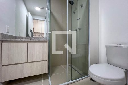 Banheiro de kitnet/studio para alugar com 1 quarto, 27m² em Sacomã, São Paulo