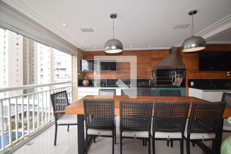 Varanda gourmet de apartamento à venda com 4 quartos, 242m² em Chácara Santo Antônio (Zona Leste), São Paulo