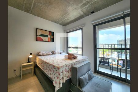 Studio de kitnet/studio para alugar com 1 quarto, 25m² em Indianópolis, São Paulo