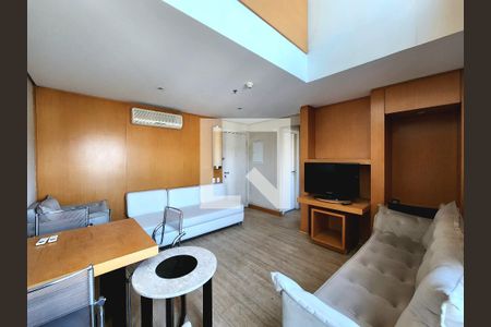 Sala de apartamento à venda com 1 quarto, 68m² em Indianópolis, São Paulo