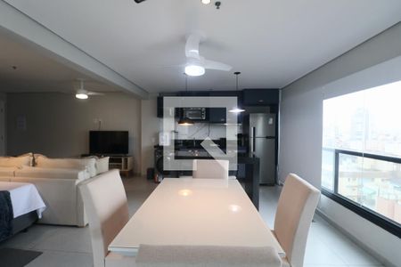 Sala de apartamento para alugar com 1 quarto, 48m² em Parque Enseada, Guarujá