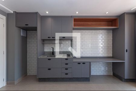 Cozinha Americana de apartamento à venda com 1 quarto, 28m² em Vila Romana, São Paulo