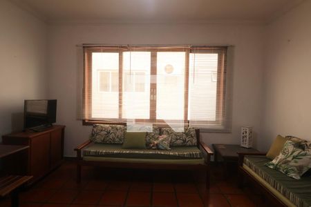 Sala de apartamento para alugar com 2 quartos, 97m² em Jardim Tres Marias, Guarujá