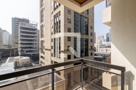 Varanda da Sala de apartamento à venda com 1 quarto, 45m² em Itaim Bibi, São Paulo