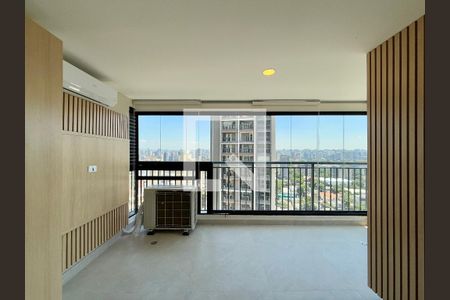 Sala/Cozinha de apartamento para alugar com 2 quartos, 52m² em Cidade Monções, São Paulo