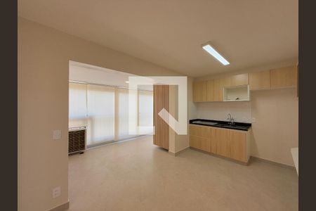 Sala/Cozinha de apartamento para alugar com 2 quartos, 52m² em Cidade Monções, São Paulo