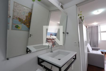 Banheiro de kitnet/studio à venda com 1 quarto, 37m² em Centro Histórico de São Paulo, São Paulo