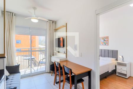 Sala de apartamento para alugar com 1 quarto, 29m² em Jardim Caravelas, São Paulo