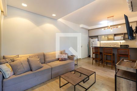 Sala/Cozinha de apartamento para alugar com 1 quarto, 49m² em Sumaré, São Paulo