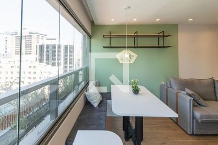 Sala de apartamento à venda com 1 quarto, 44m² em Itaim Bibi, São Paulo