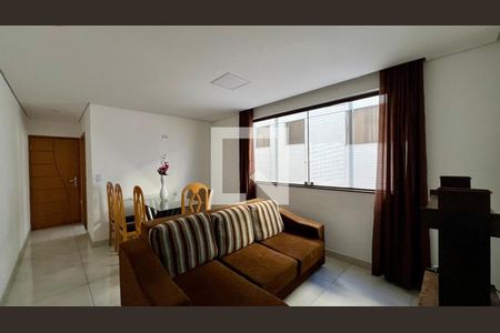 Sala de apartamento à venda com 3 quartos, 74m² em Monsenhor Messias, Belo Horizonte