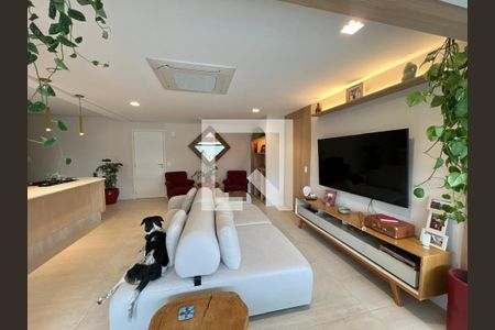 Sala de apartamento à venda com 2 quartos, 130m² em Brooklin, São Paulo