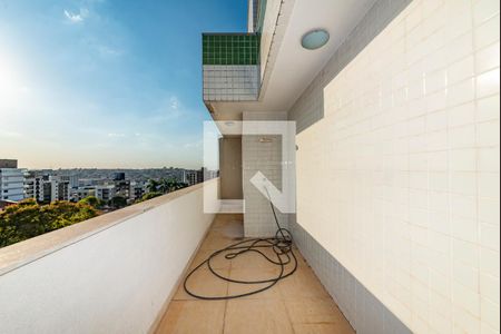 Varanda da Sala 2 de apartamento à venda com 3 quartos, 200m² em Barreiro, Belo Horizonte