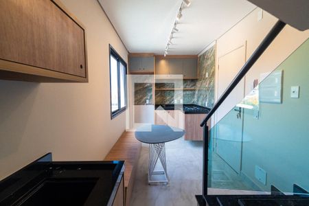 Sala, Cozinha  de kitnet/studio à venda com 1 quarto, 32m² em Jardim Oriental, São Paulo