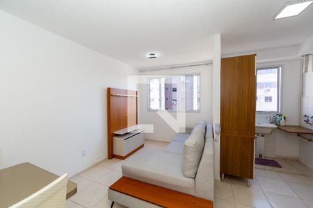 Sala de apartamento para alugar com 2 quartos, 47m² em Jk, Contagem
