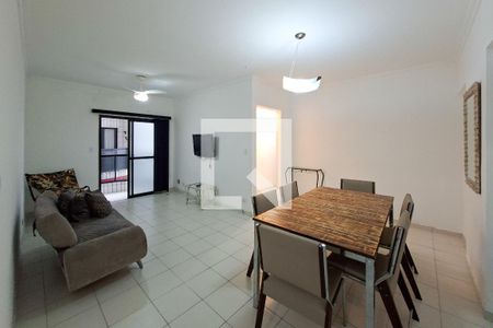 Sala de apartamento para alugar com 2 quartos, 90m² em Canto do Forte, Praia Grande