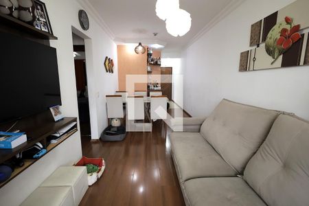 Sala  de apartamento à venda com 2 quartos, 70m² em Vila Valparaíso, Santo André